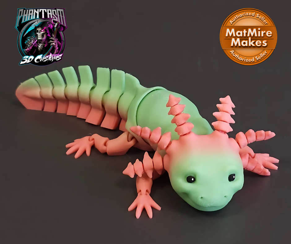 3D Printed Flexi Axolotl!