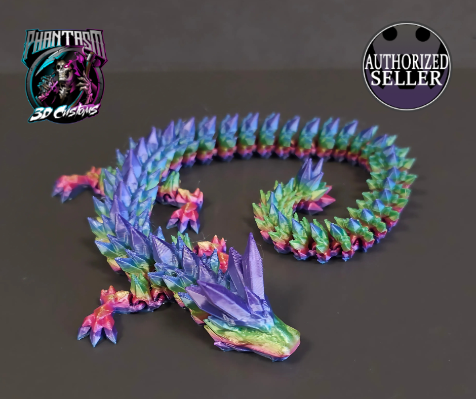 3D printed crystal dragon