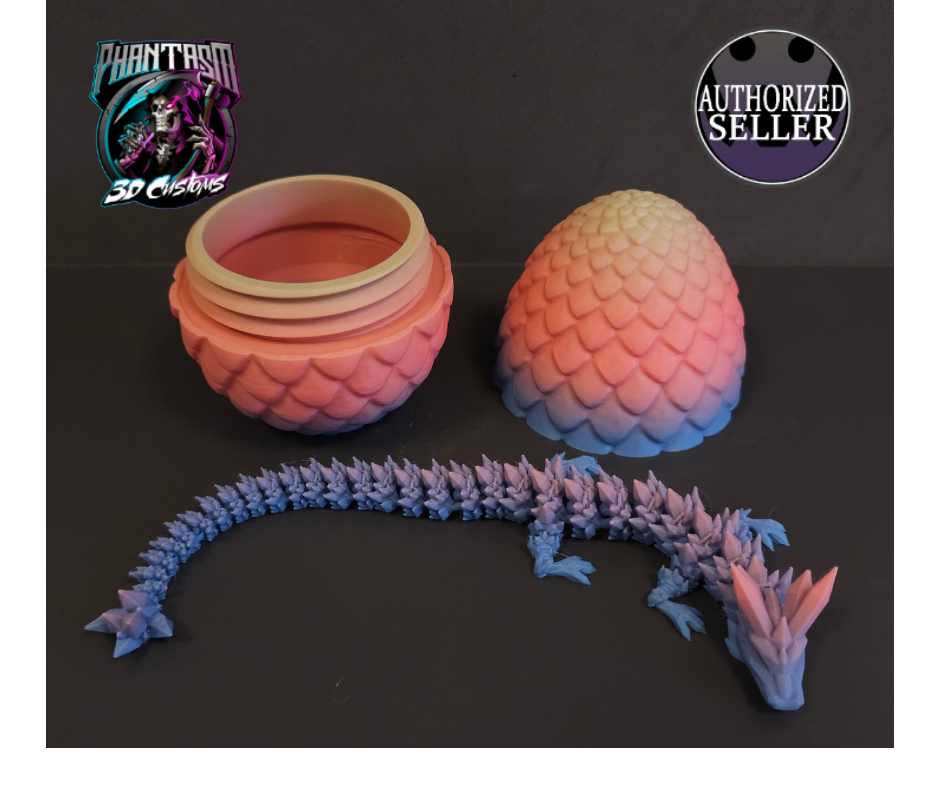 3D Printed Dragon Egg - Wild Blossom