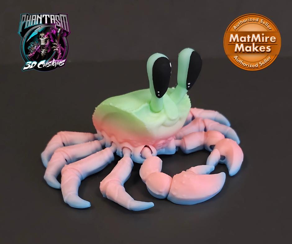 3D Printed Flexi Ghost Crab!