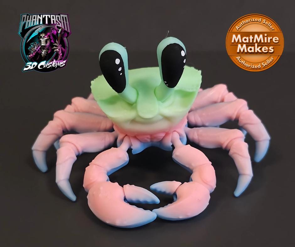 3D Printed Flexi Ghost Crab!